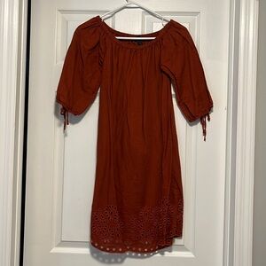 Jcrew orange dress. XS. Never worn but tags removed.